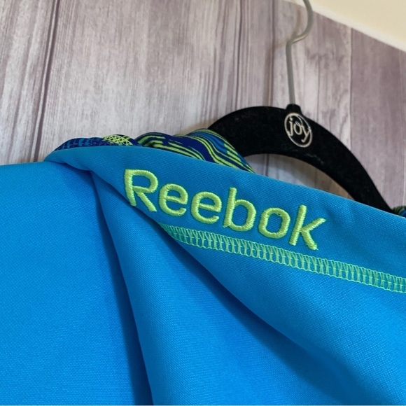Reebok Workout Ready Blue Front Zip Hoodie Sweatshirt Size Small - Picture 3 of 6
